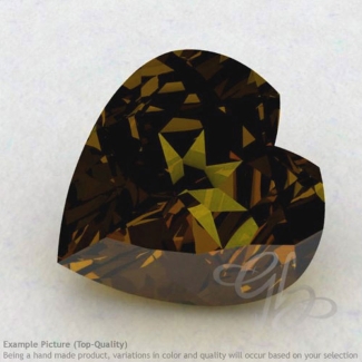 Beer Quartz Heart Shape Calibrated Gemstones