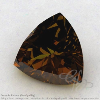 Beer Quartz Trillion Shape Calibrated Gemstones