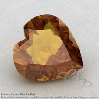 Honey Quartz Heart Shape Calibrated Gemstones