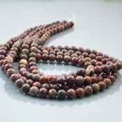 Poppy Jasper 6mm Smooth Round AA Gemstone Beads Lot - 182547