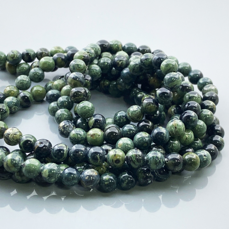 Kambaba Jasper 6mm Smooth Round AAA Gemstone Beads Lot - 182554