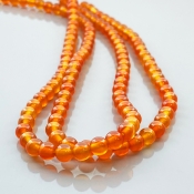 Carnelian 6mm Smooth Round AA Gemstone Beads Lot - 182561