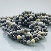 Web Jasper 6mm Smooth Round AAA Gemstone Beads Lot - 182566