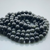 Black Jet 8mm Smooth Round AAA Gemstone Beads Lot - 182595