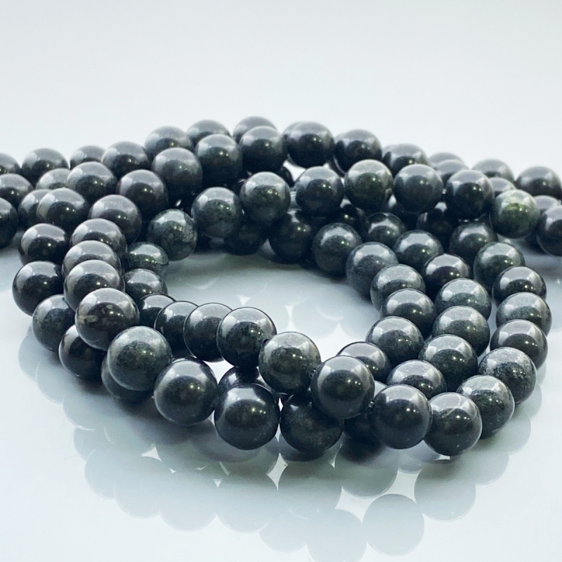 Black Jet 8mm Smooth Round AAA Gemstone Beads Lot - 182633