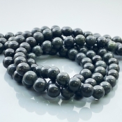 Black Jet 8mm Smooth Round AAA Gemstone Beads Lot - 182633