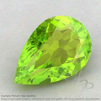 Peridot Pear Shape Calibrated Gemstones