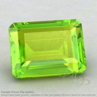 Peridot Octagon Shape Calibrated Gemstones