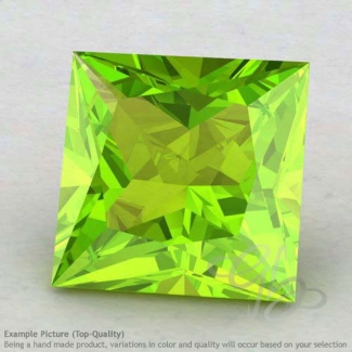 Peridot Square Shape Calibrated Gemstones