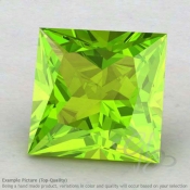Peridot Square Shape Calibrated Gemstones