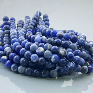 Sodalite 6mm Smooth Round AA Gemstone Beads Lot - 182549