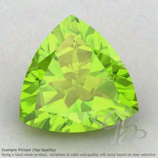 Peridot Trillion Shape Calibrated Gemstones