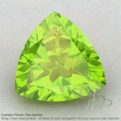 Peridot Trillion Shape Calibrated Gemstones