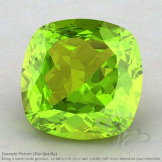 Peridot Square Cushion Shape Calibrated Gemstones
