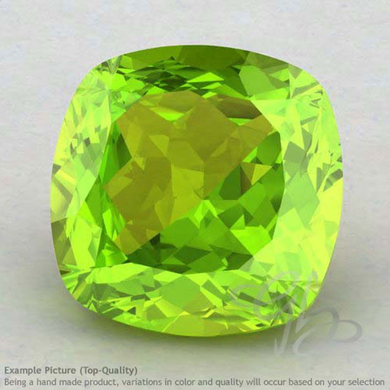 Peridot Square Cushion Shape Calibrated Gemstones