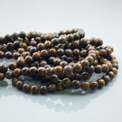 Bronzite 6mm Smooth Round AAA Gemstone Beads Lot - 182565