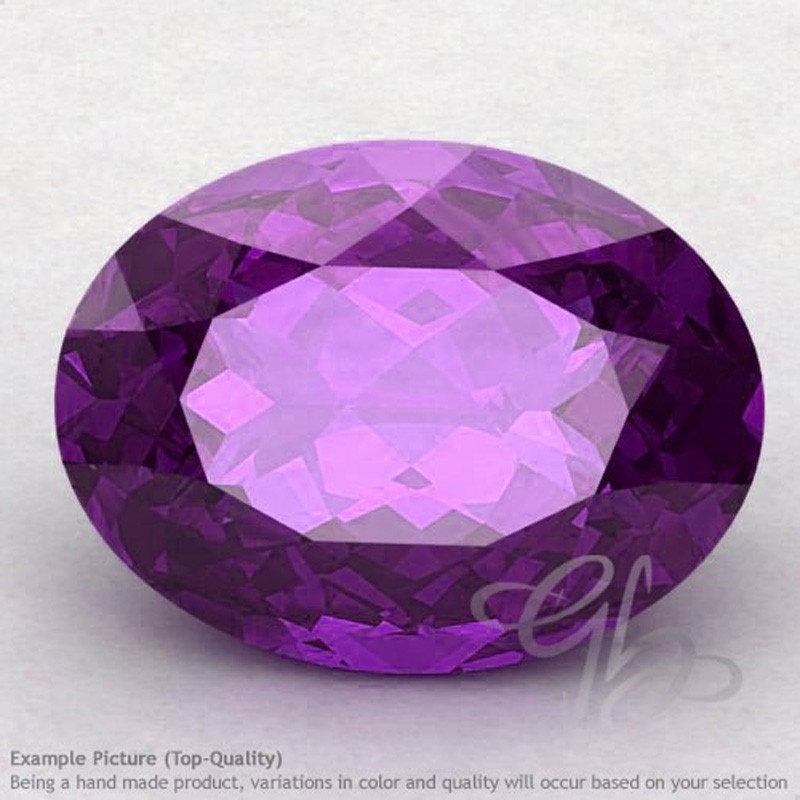 African Amethyst Oval Shape Calibrated Gemstones