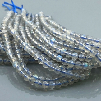 Labradorite 4mm Smooth Round AA+ Gemstone Beads Lot - 182571