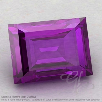 African Amethyst Baguette Shape Calibrated Gemstones