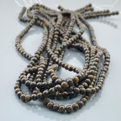 Bronzite 4mm Smooth Round AAA Gemstone Beads Lot - 182581