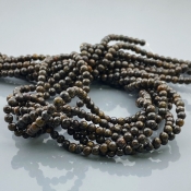 Bronzite 4mm Smooth Round AAA Gemstone Beads Lot - 182581