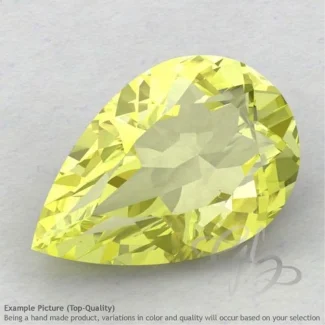Lemon Quartz Pear Shape Calibrated Gemstones
