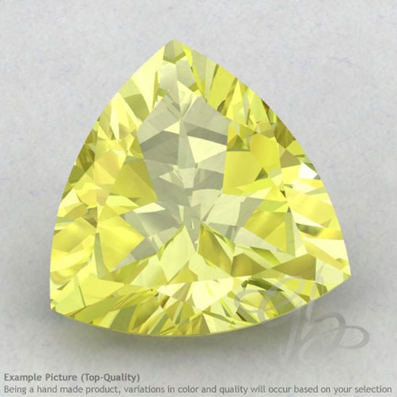 Lemon Quartz Trillion Shape Calibrated Gemstones