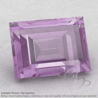 Pink Amethyst Baguette Shape Calibrated Gemstones