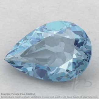 Aquamarine Pear Shape Calibrated Gemstones