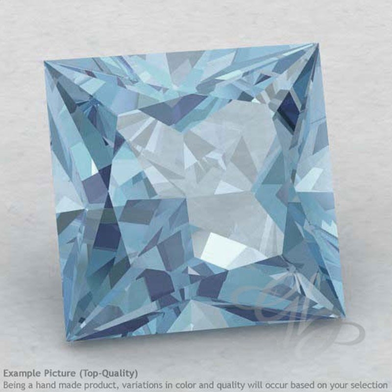 Aquamarine Square Shape Calibrated Gemstones