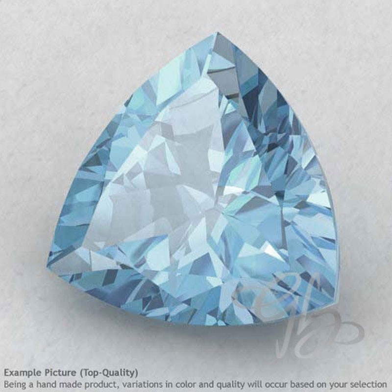 Aquamarine Trillion Shape Calibrated Gemstones