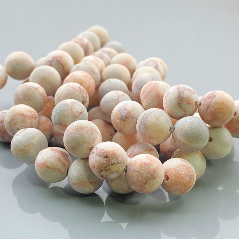 Matte Web Jasper 10mm Smooth Round AAA Gemstone Beads Lot - 182637