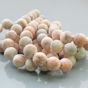 Matte Web Jasper 10mm Smooth Round AAA Gemstone Beads Lot - 182637