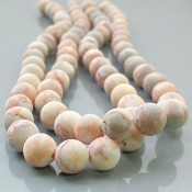 Matte Web Jasper 10mm Smooth Round AAA Gemstone Beads Lot - 182637