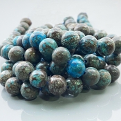 Shattuckite 10mm Smooth Round AA+ Gemstone Beads Lot - 182640