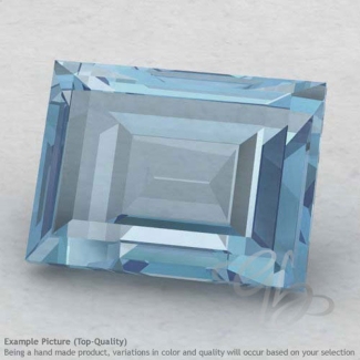 Aquamarine Baguette Shape Calibrated Gemstones