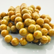 Camel Jasper 10mm Smooth Round AAA Gemstone Beads Lot - 182605