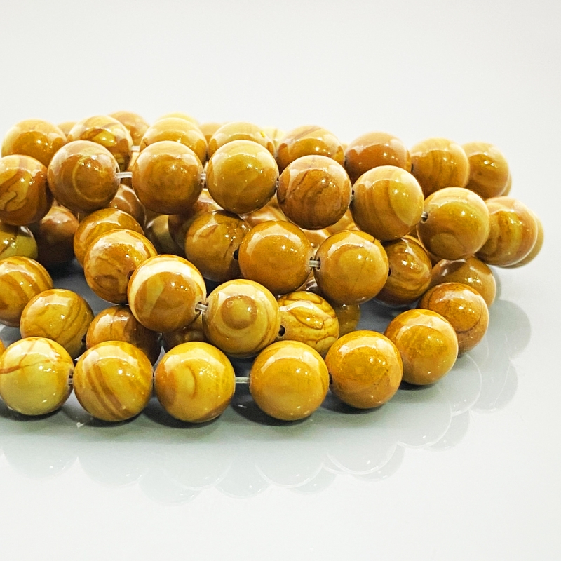 Camel Jasper 10mm Smooth Round AAA Gemstone Beads Lot - 182605