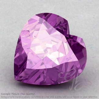 Brazilian Amethyst Heart Shape Calibrated Gemstones