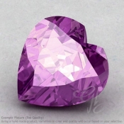 Brazilian Amethyst Heart Shape Calibrated Gemstones