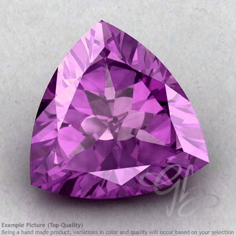 Brazilian Amethyst Trillion Shape Calibrated Gemstones