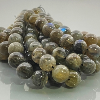 Labradorite 10mm Smooth Round A Gemstone Beads Lot - 182649
