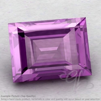 Brazilian Amethyst Baguette Shape Calibrated Gemstones