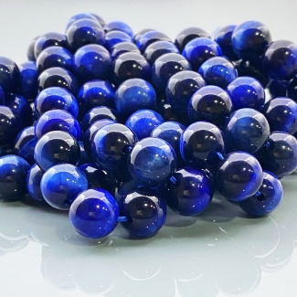 Star Tiger Eye 10mm Smooth Round AAA Gemstone Beads Lot - 182590