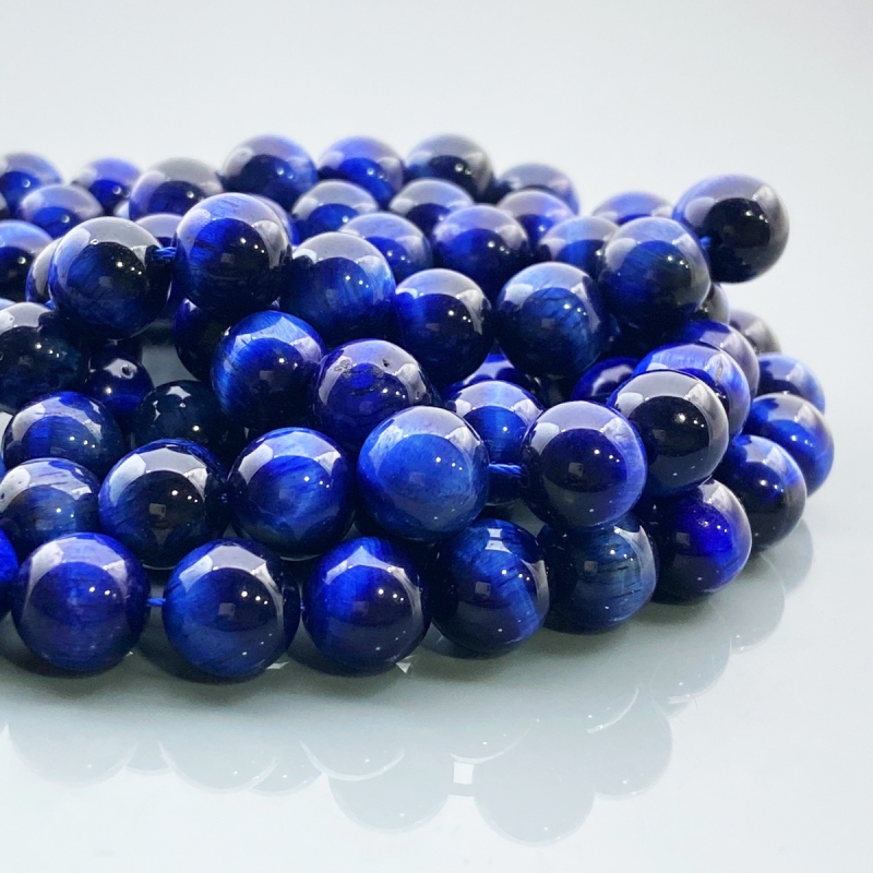 Star Tiger Eye 10mm Smooth Round AAA Gemstone Beads Lot - 182590