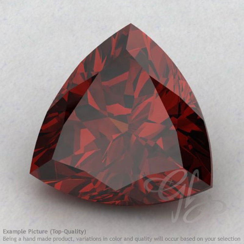 Garnet Trillion Shape Calibrated Gemstones