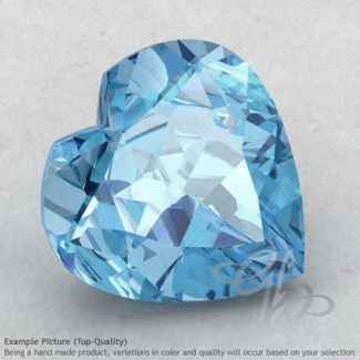Sky Blue Topaz Heart Shape Calibrated Gemstones