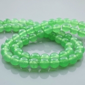 Dyed Jade 8mm Smooth Round AA+ Gemstone Beads Lot - 182702