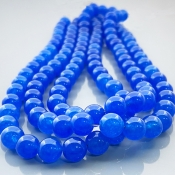 Dyed Jade 10mm Smooth Round AA+ Gemstone Beads Lot - 182647