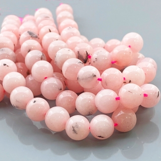 Dyed Pink Opal 8mm Smooth Round AA Gemstone Beads Lot - 182701